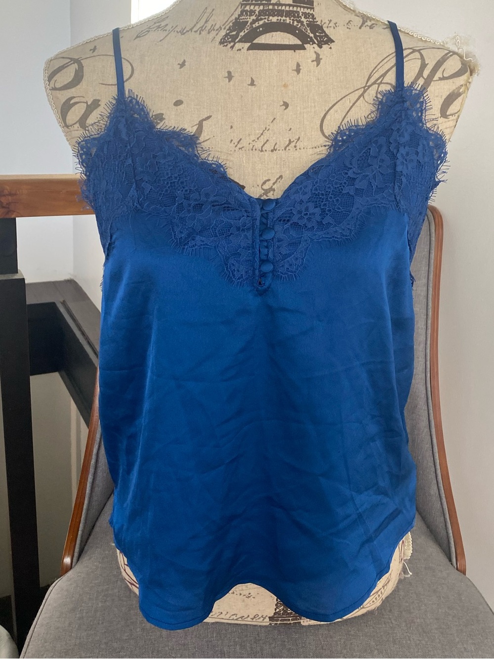 Abercrombie & Fitch Royal Blue Lace Trim Camisole